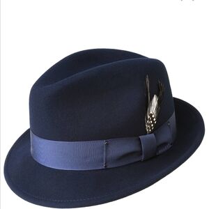 Bailey Of Hollywood Classic Navy Hat_ Water  Repelent.